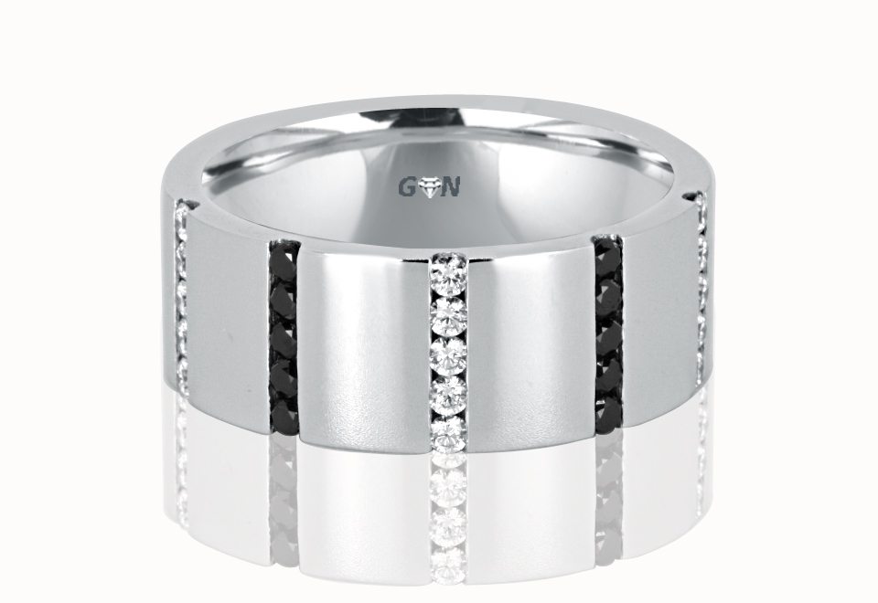 Gents Diamond Ring - R1025 - GN Designer Jewellers