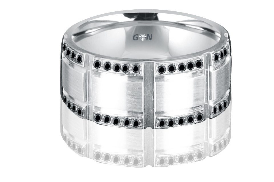 Gents Diamond Ring - R2002 - GN Designer Jewellers