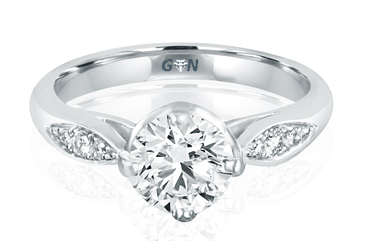 Three Stone Design Engagement Ring - R2007 - GN Designer Jewellers