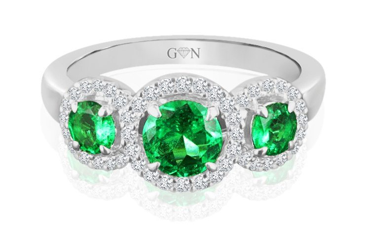 Ladies Halo Design Engagement Ring - R409 - GN Designer Jewellers