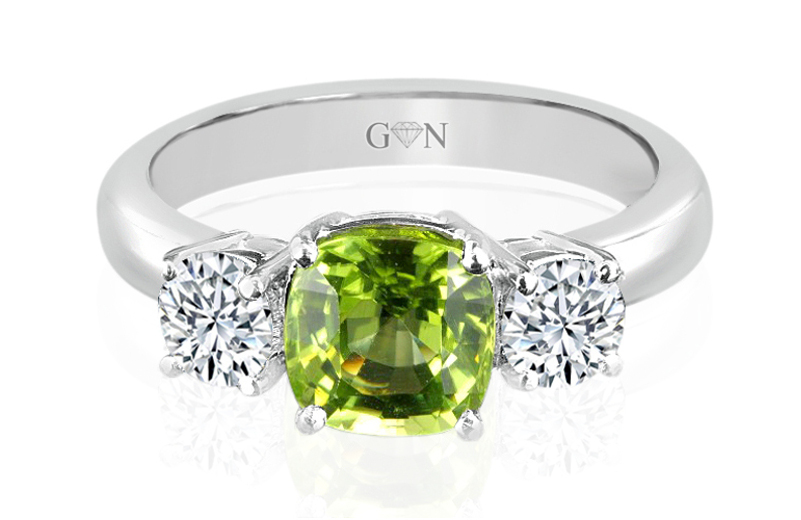 Three Stone design Engagement Ring - R452 - GN Designer Jewellers