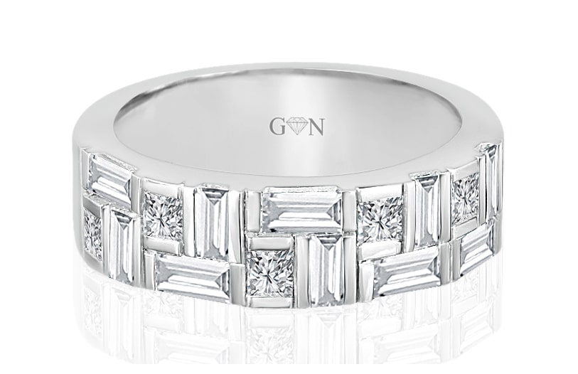 Ladies Multi Set Design Celebration Ring - R498 - GN Designer Jewellers