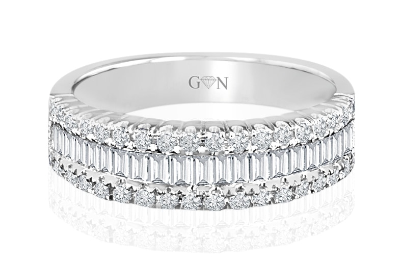 Ladies Multi Set Design Engagement Ring - R516 - GN Designer Jewellers