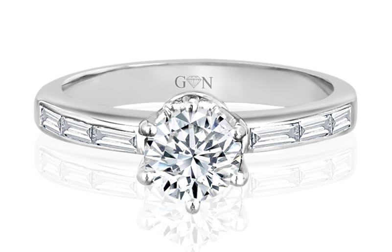 Ladies Multi Set Engagement Ring - R632 - GN Designer Jewellers