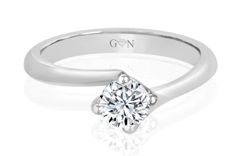 Ladies Solitaire Design Engagement Ring - R819 - GN Designer Jewellers