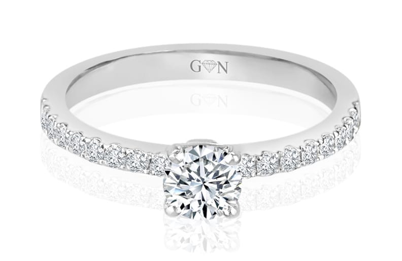 Ladies Muli Set Engagement Ring - R822 - GN Designer Jewellers