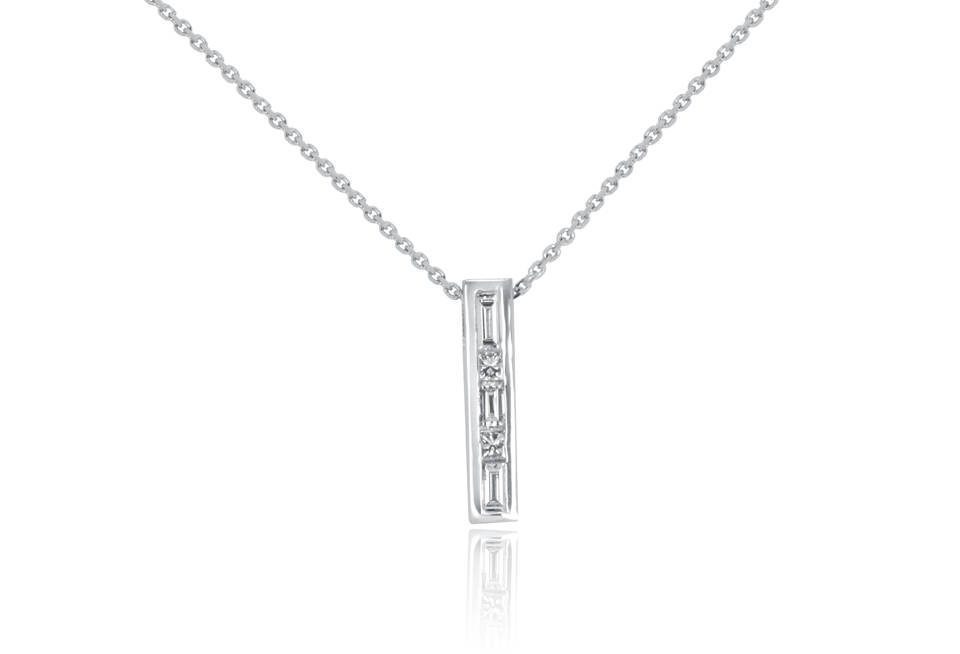 Ladies Diamond Pendants - DP284 - GN Designer Jewellers