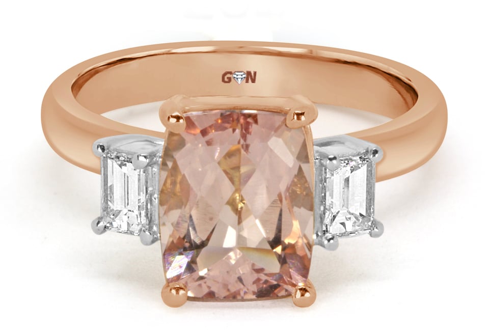 Three Stone design Engagement Ring - R1170 - GN Designer Jewellers