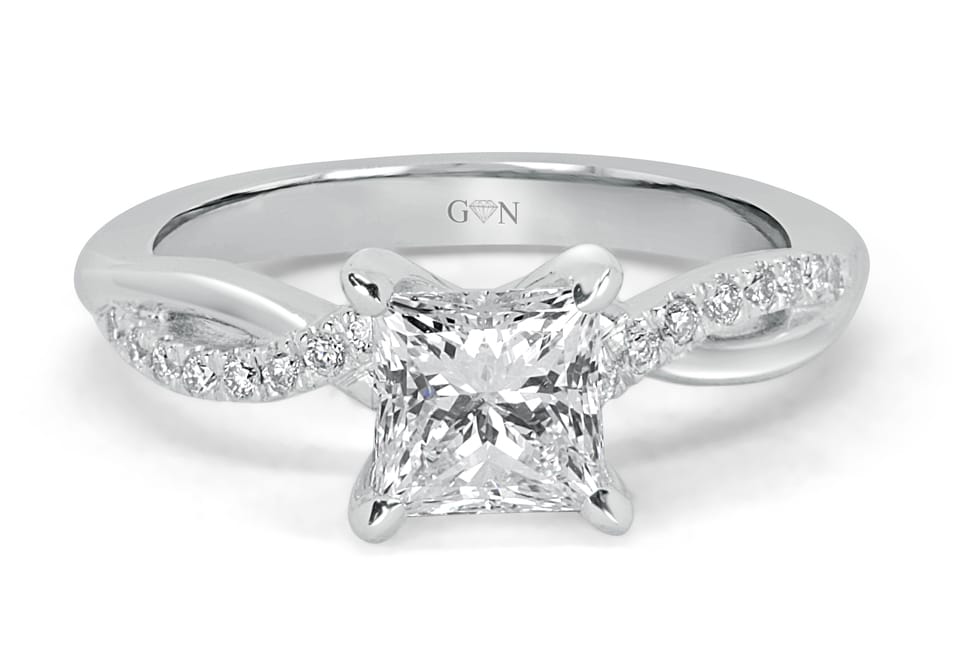 Ladies Solitaire Engagement Ring - R14245 - GN Designer Jewellers
