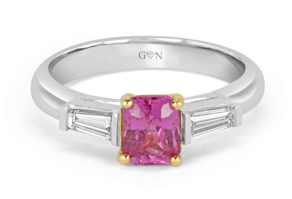 Ladies Coloured Stone Design Engagement Ring – R741 - GN Designer Jewellers